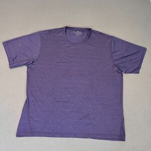 Greyson Shirt Tee T-Shirt Guide Sport Mens 2XL Logo Wolf Navy Nylon Spandex Golf